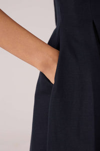 Eos Black Midi Dress