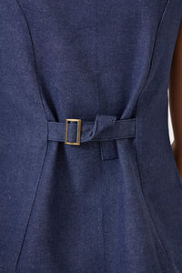Maira Handloom Denim Waistcoat