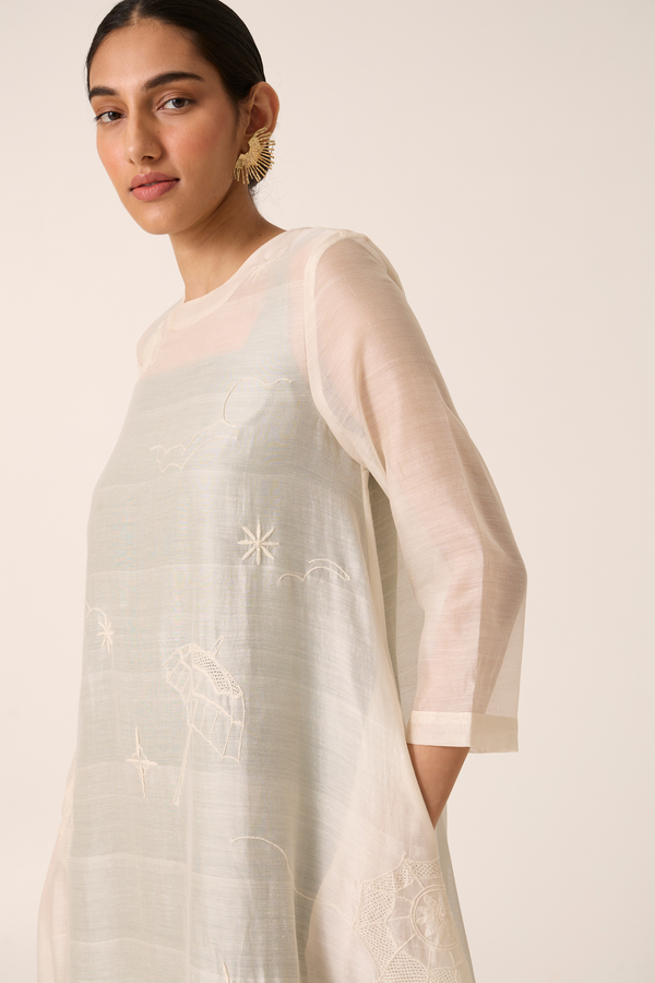 Rasik Handwoven Chikankari Dress