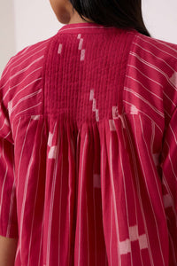 Dorian Rhubarb Ikat Top