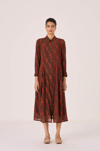 Jini Block Print Shirt Dress