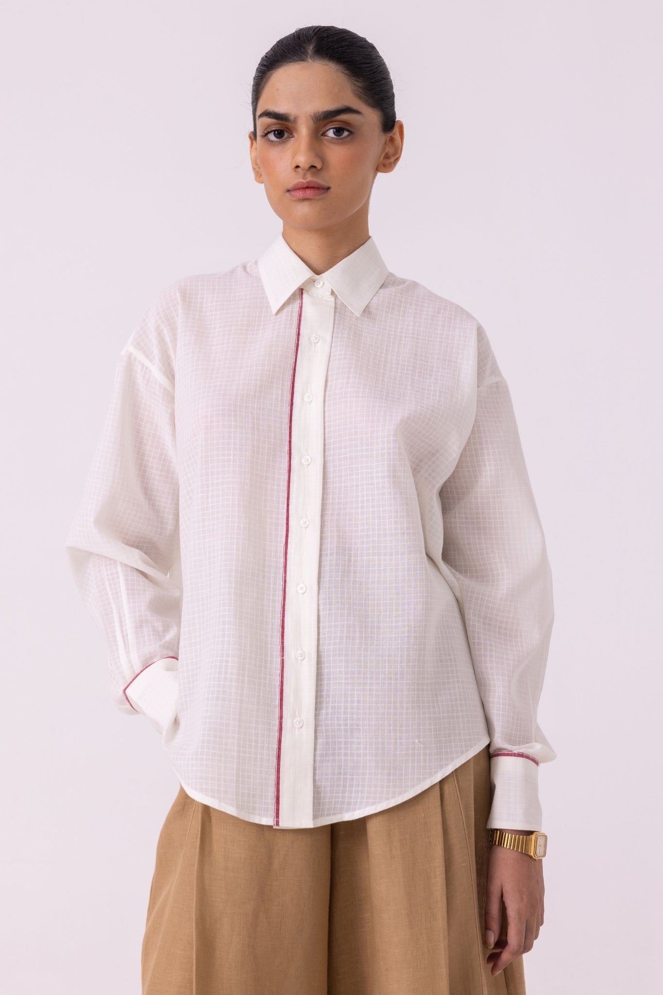 Norris White Handwoven Shirt