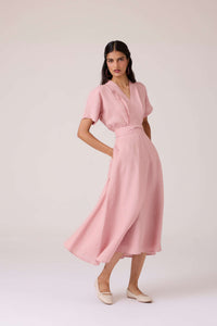 Miyake Rose Linen Dress