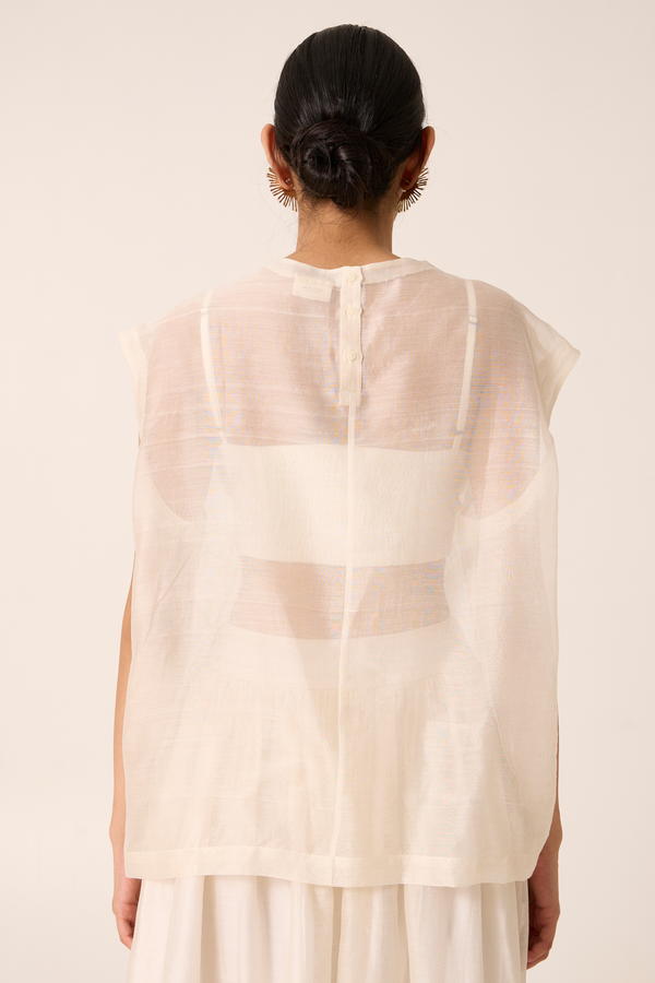 Sahir Handwoven Embroidered Top