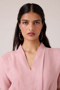 Miyake Rose Linen Dress