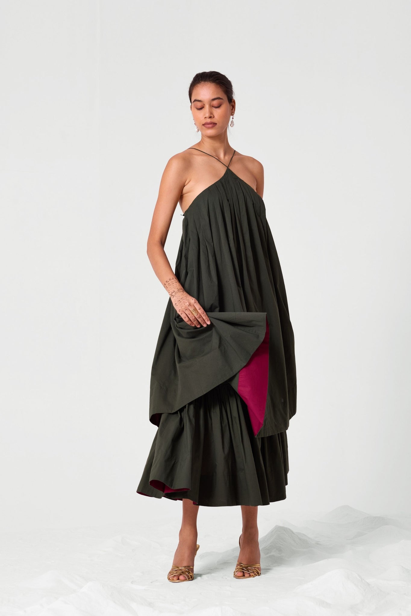 Liri Halter Neck Maxi Dress