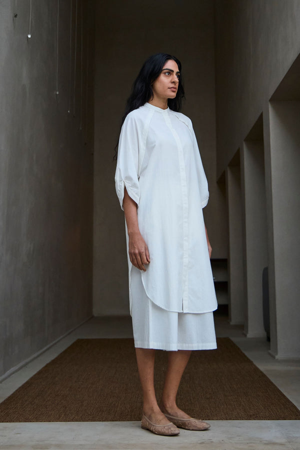 Braboune Handwoven White Co-Ord Set