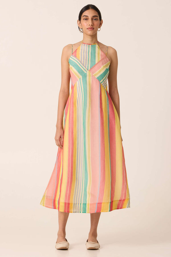 Akho Striped Dress