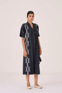 Dilipa Black Button Down Dress