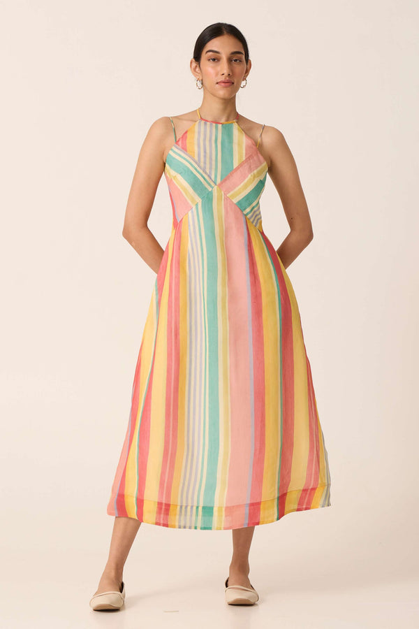 Akho Striped Dress