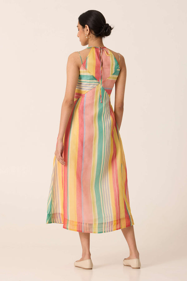 Akho Striped Dress