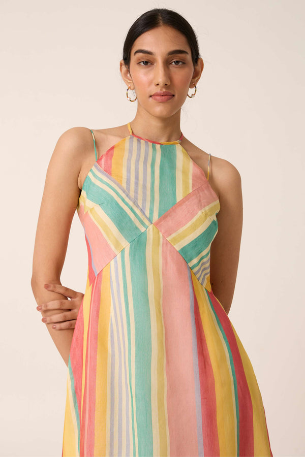 Akho Striped Dress