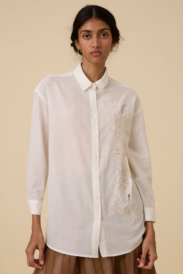 Joyce Embroidered handwoven shirt