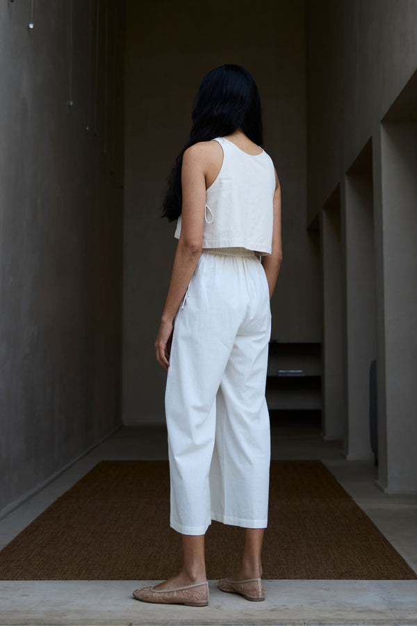 Woodstock Milk Pleated Pants