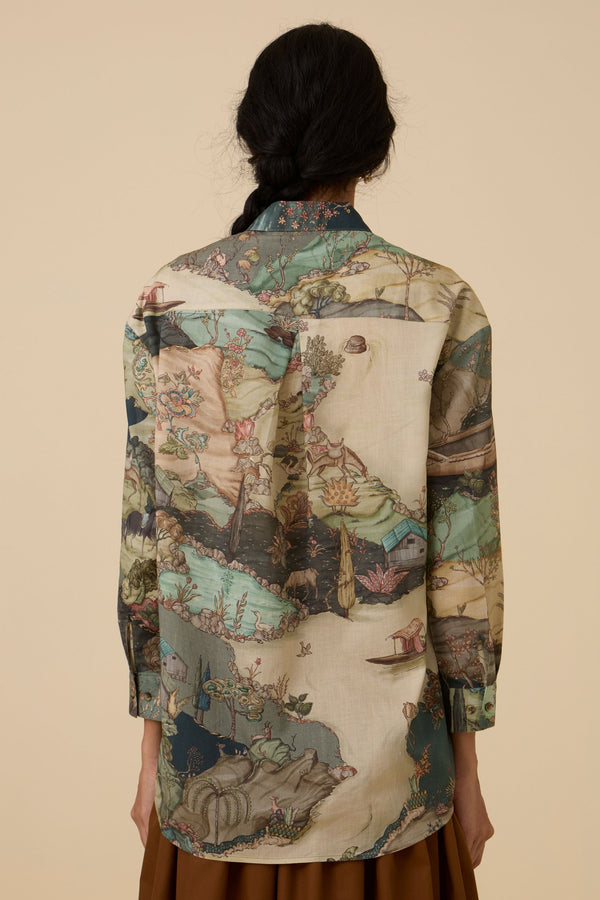 Joyce Green Print Shirt