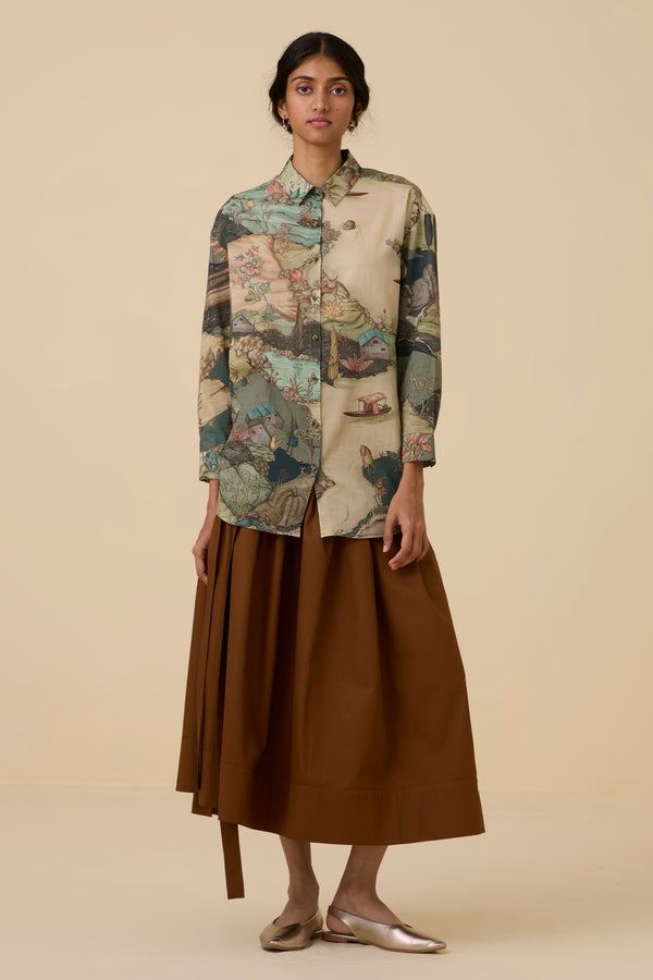 Joyce Green Print Shirt