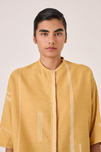 Kavinda Yellow Handwoven Shirt