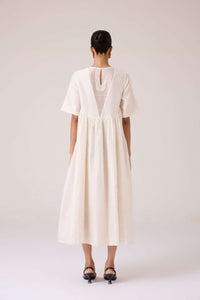 Callisto White Handwoven Dress
