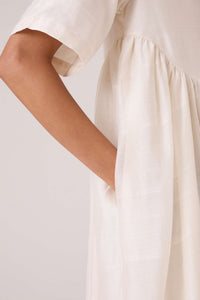 Callisto White Handwoven Dress