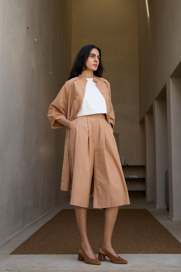 Braboune Handwoven Brown Co-Ord Set