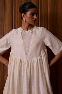 Callisto White Handwoven Dress