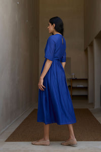 Parina Royal Blue Midi Dress