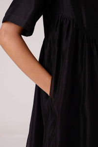 Callisto Black Handwoven Dress