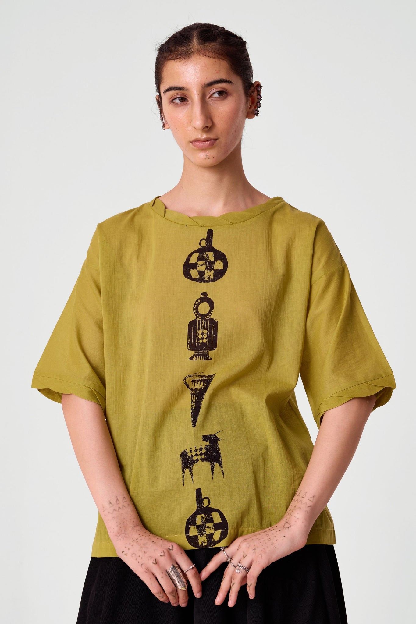 Box Tee - Yellow