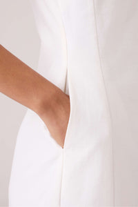 Astra White Embroidered Maxi Dress