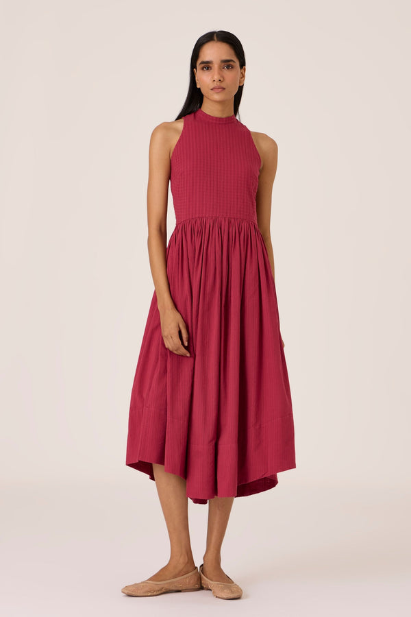 Tehia Berry Cotton Midi Dress