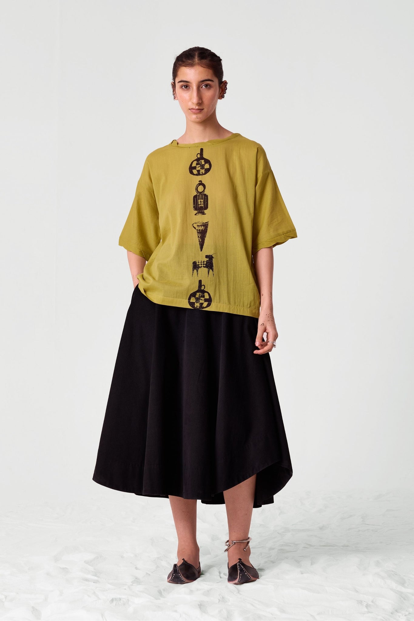 Box Tee - Yellow