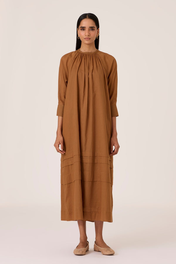 Fares Brown Dress