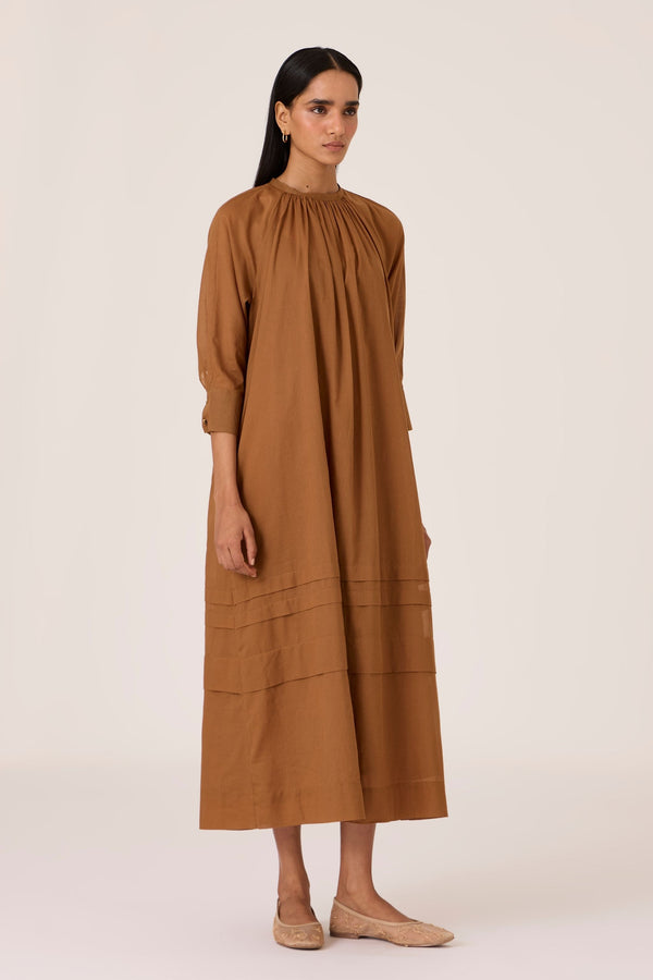 Fares Brown Dress