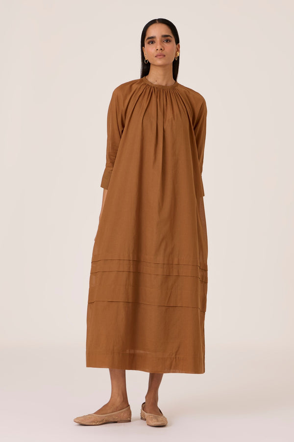 Fares Brown Dress