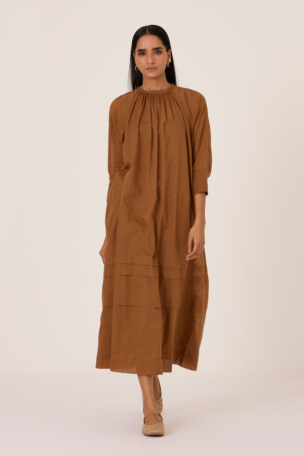 Fares Brown Dress