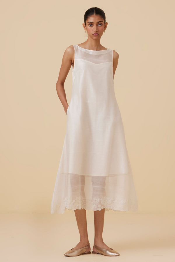 Reyah Handwoven Embroidered Dress