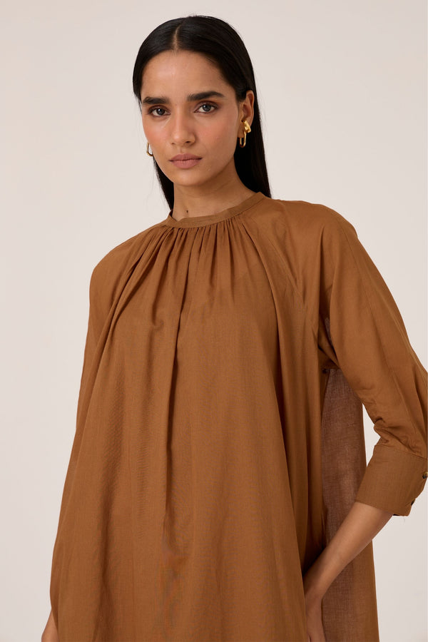 Fares Brown Dress