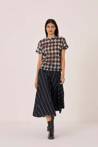 Boga Black Striped Skirt