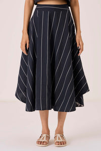 Boga Black Striped Skirt