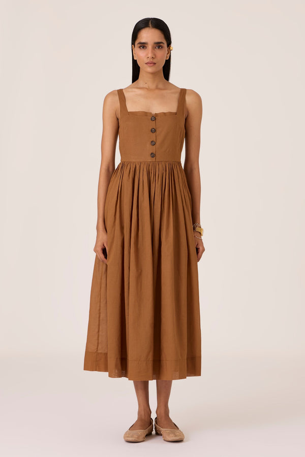 Ari Brown Sleeveless Midi Dress