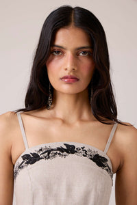 Suhjan Beige Linen Dress