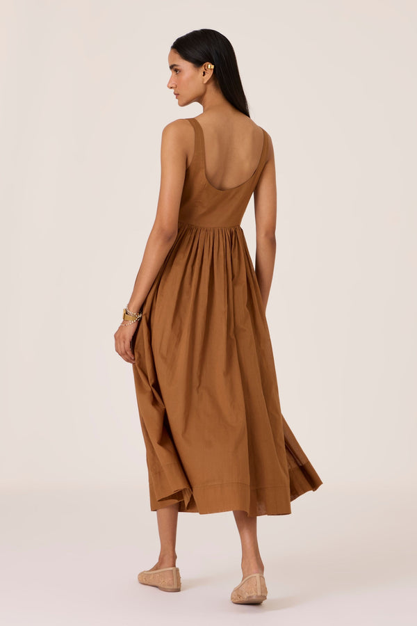 Ari Brown Sleeveless Midi Dress