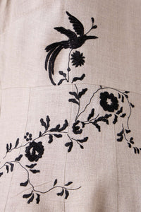 Helios Beige Embroidered Dress