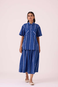 Douglas Blue Striped Ikat Pants