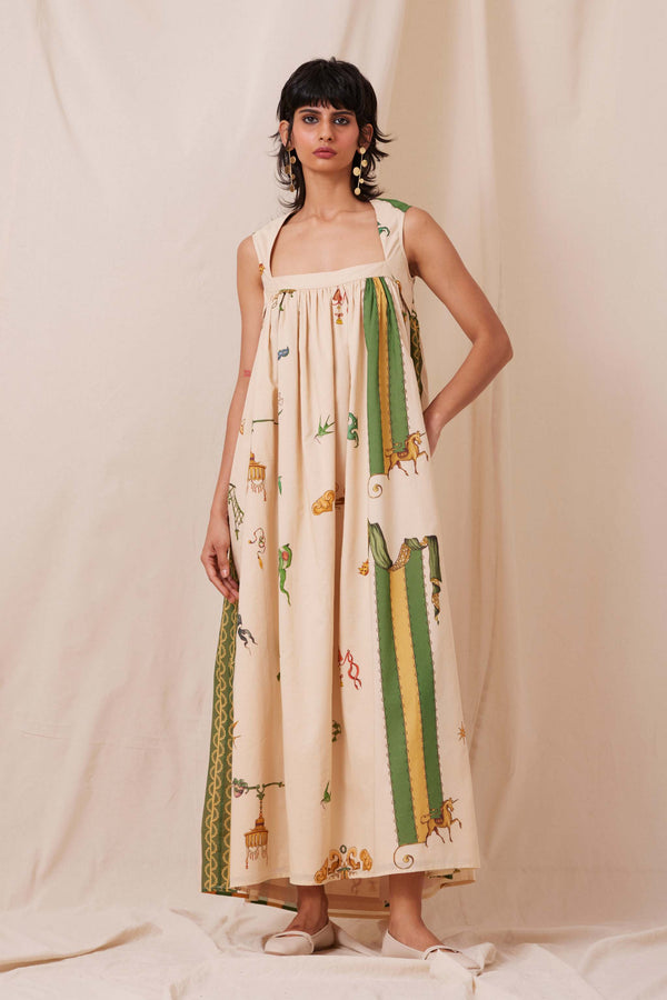 Selma Carnival Print Maxi Dress