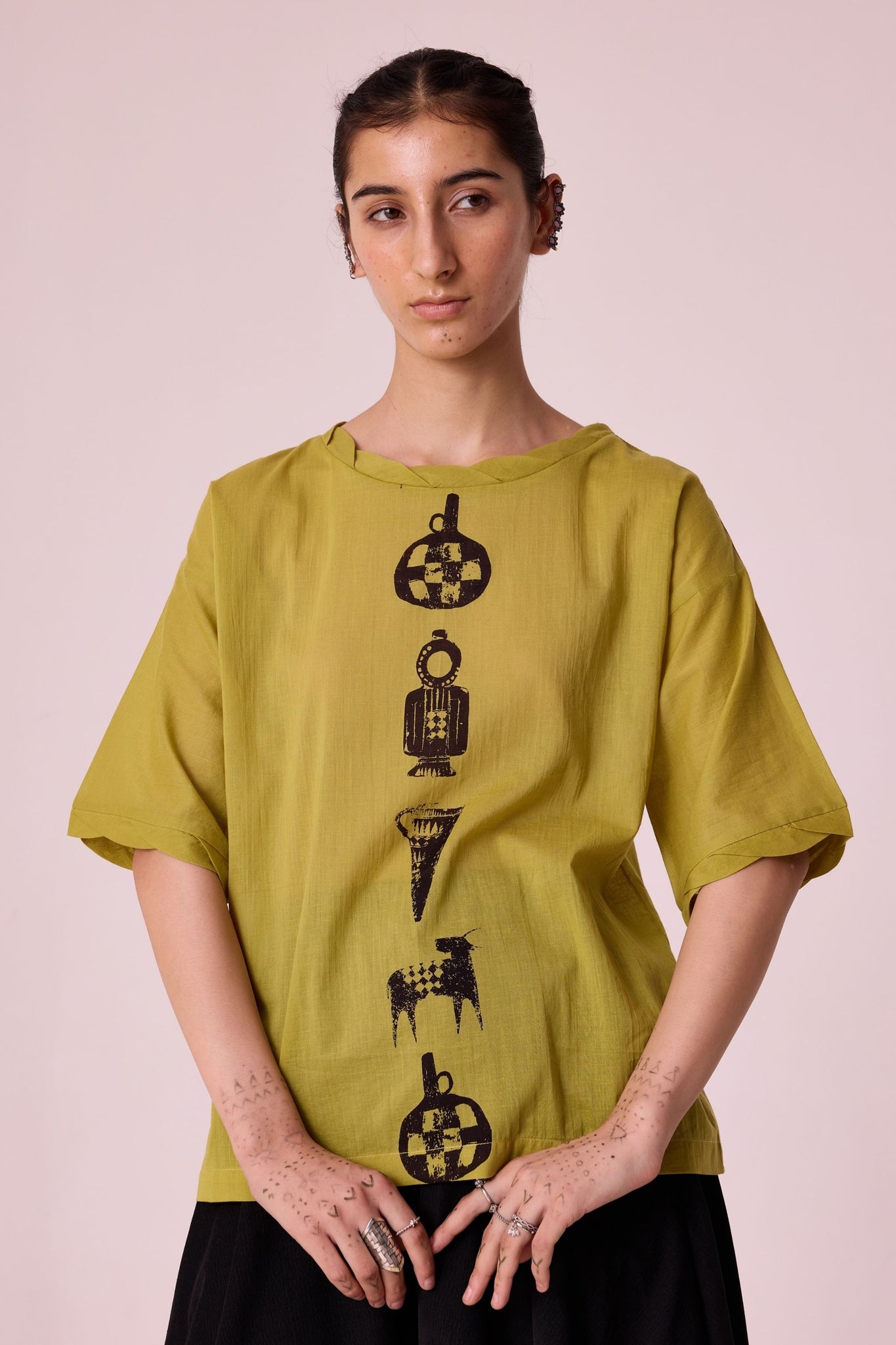 Box Tee - Yellow