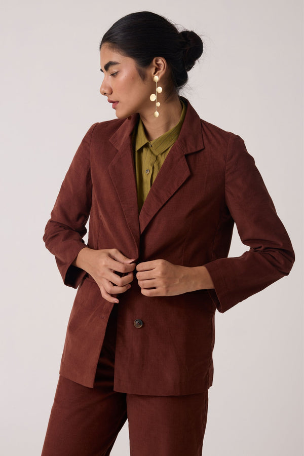 Nellie Brown Corduroy Jacket Set