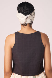 Anna Black Quilted Top