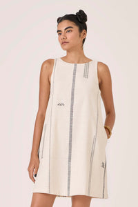 Nalaka Handwoven Cotton Shift Dress