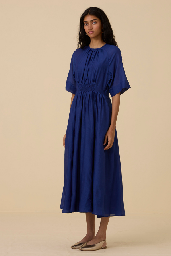 Parina Blue Midi Dress